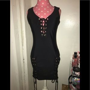 Mini black dress